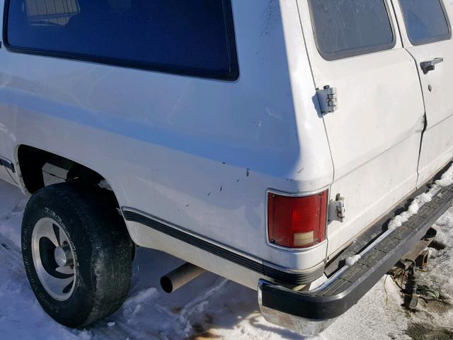 1GNEV16K8LF179483 - 1990 CHEVROLET SUBURBAN V WHITE photo 9