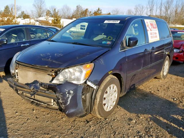 5FNRL38299B049203 - 2009 HONDA ODYSSEY LX BLUE photo 2