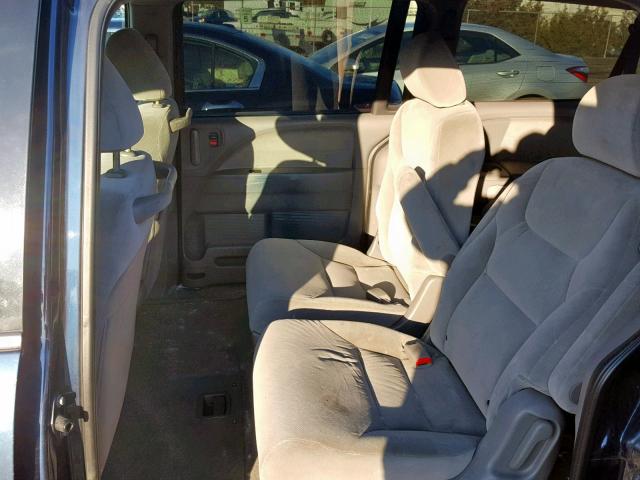 5FNRL38299B049203 - 2009 HONDA ODYSSEY LX BLUE photo 6