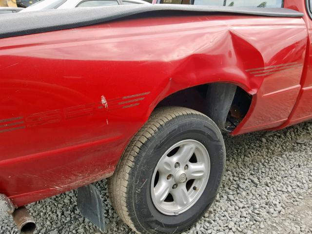 4F4CR16U9TTM14679 - 1996 MAZDA B3000 CAB RED photo 9