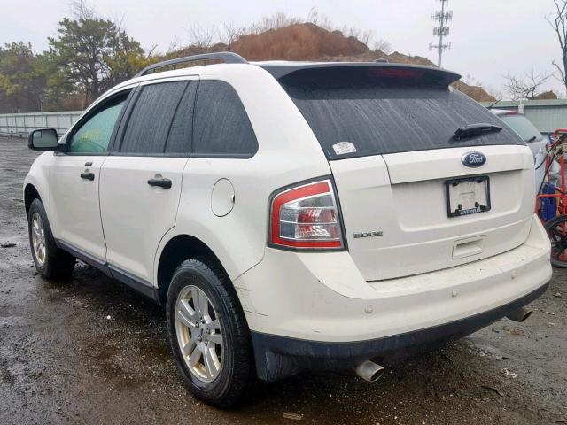 2FMDK3GC7ABA05270 - 2010 FORD EDGE SE WHITE photo 3