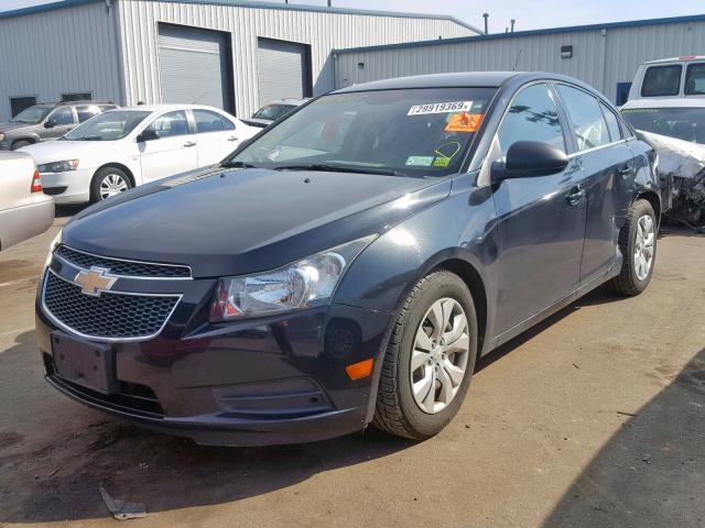 1G1PC5SH8C7280910 - 2012 CHEVROLET CRUZE LS BLACK photo 2