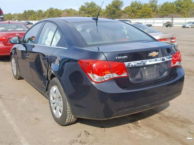 1G1PC5SH8C7280910 - 2012 CHEVROLET CRUZE LS BLACK photo 3