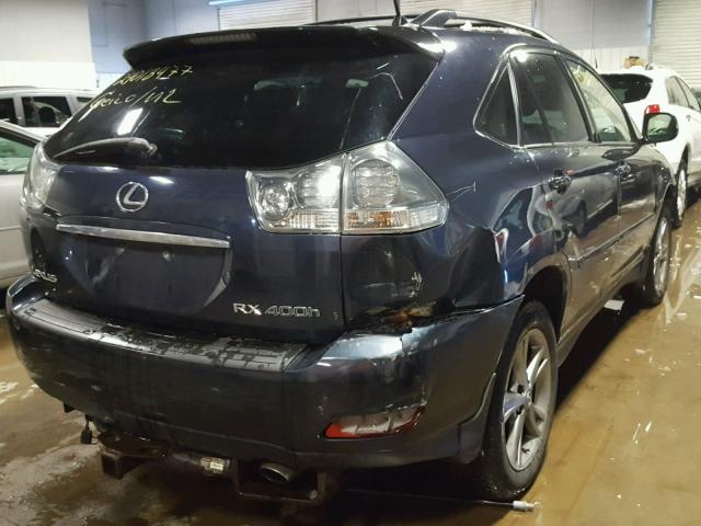 JTJHW31U460027499 - 2006 LEXUS RX 400H BLUE photo 4