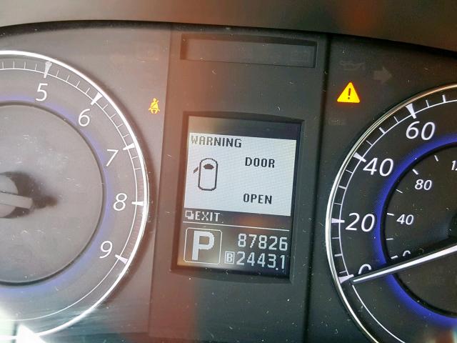 JN1AJ0HP1BM802042 - 2011 INFINITI EX35 BASE BLACK photo 8