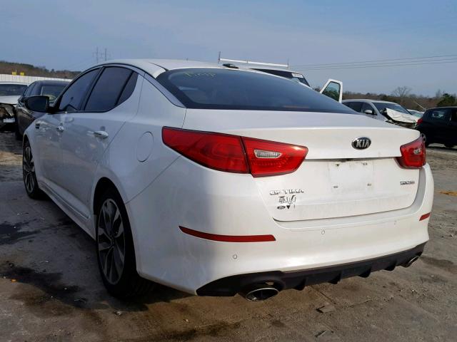 5XXGR4A76EG331503 - 2014 KIA OPTIMA SX WHITE photo 3