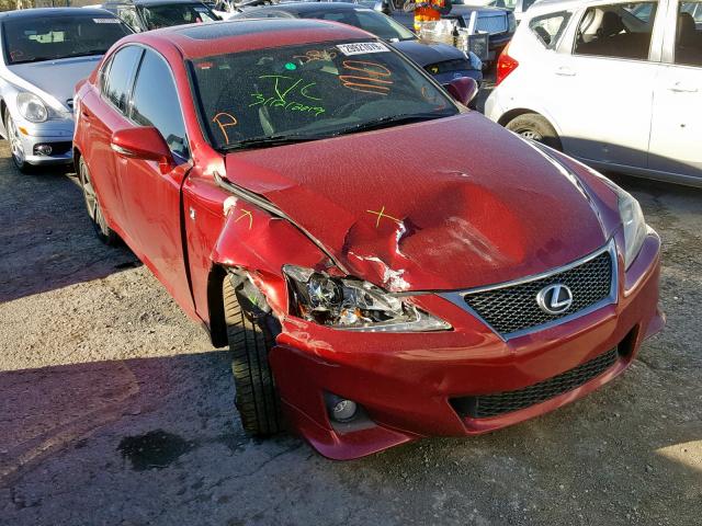 JTHBF5C25C5164299 - 2012 LEXUS IS 250 RED photo 1