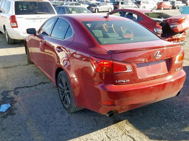 JTHBF5C25C5164299 - 2012 LEXUS IS 250 RED photo 3