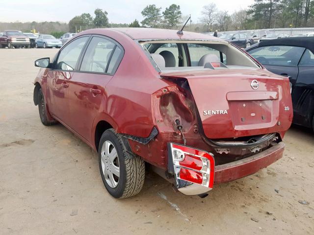 3N1AB61E97L699334 - 2007 NISSAN SENTRA 2.0 RED photo 3