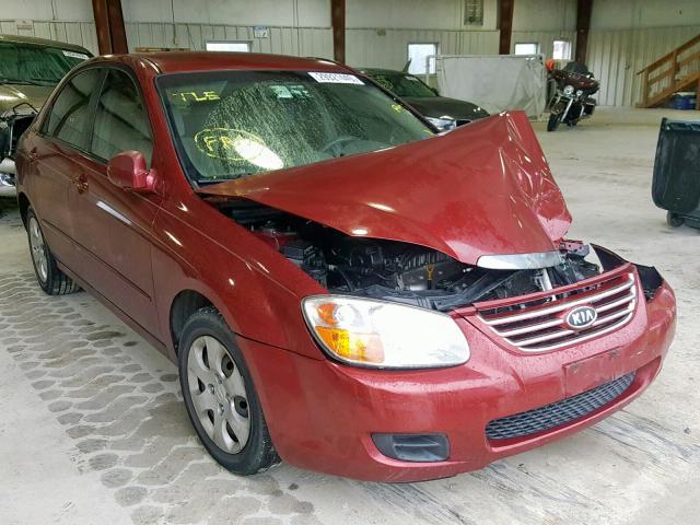 KNAFE121075401601 - 2007 KIA SPECTRA EX RED photo 1