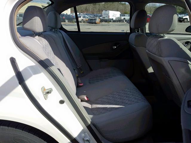 1G1ZT54895F182516 - 2005 CHEVROLET MALIBU LS WHITE photo 6