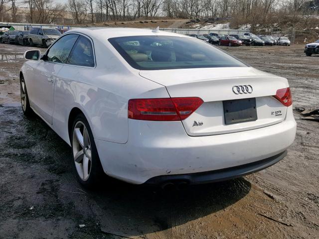 WAULFAFR8AA010534 - 2010 AUDI A5 PREMIUM WHITE photo 3