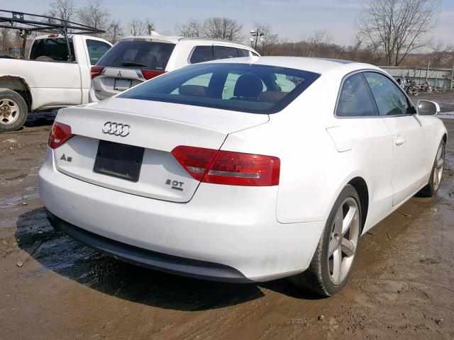 WAULFAFR8AA010534 - 2010 AUDI A5 PREMIUM WHITE photo 4