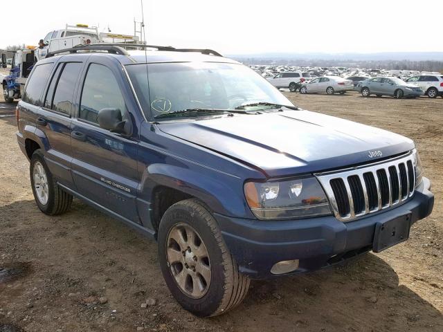 1J4GW48S31C537692 - 2001 JEEP GRAND CHER BLUE photo 1