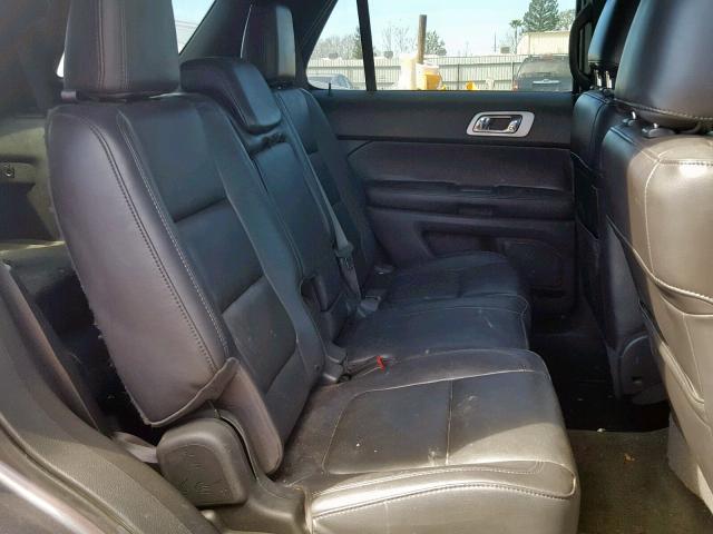 1FMHK8F81BGA95375 - 2011 FORD EXPLORER L GRAY photo 6