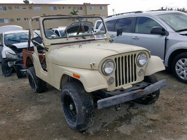 1JCBM85A6BT004406 - 1981 JEEP JEEP CJ5 CREAM photo 1