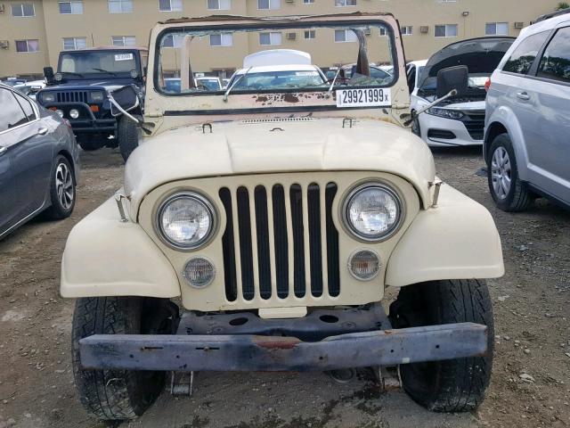 1JCBM85A6BT004406 - 1981 JEEP JEEP CJ5 CREAM photo 10