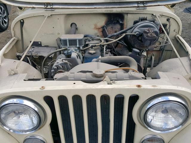 1JCBM85A6BT004406 - 1981 JEEP JEEP CJ5 CREAM photo 7