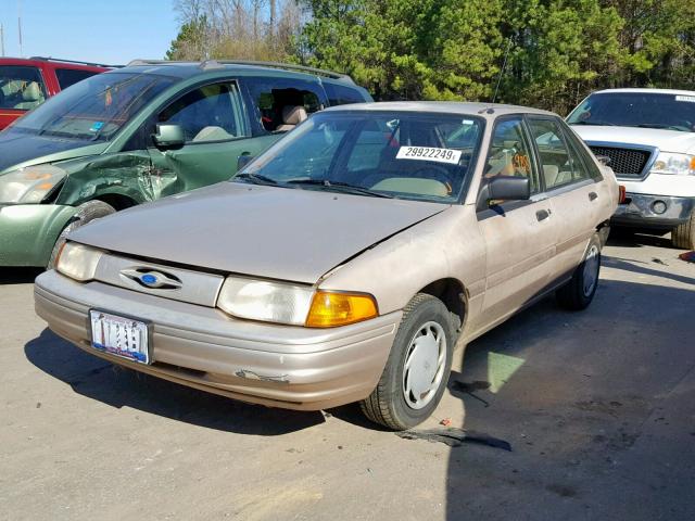 1FAPP14J0PW402374 - 1993 FORD ESCORT LX GOLD photo 2