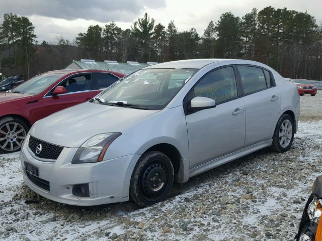 3N1AB6AP0CL708840 - 2012 NISSAN SENTRA 2.0 SILVER photo 2