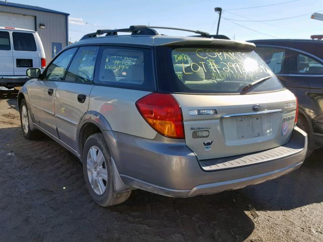 4S4BP61C457380387 - 2005 SUBARU LEGACY OUT TWO TONE photo 3