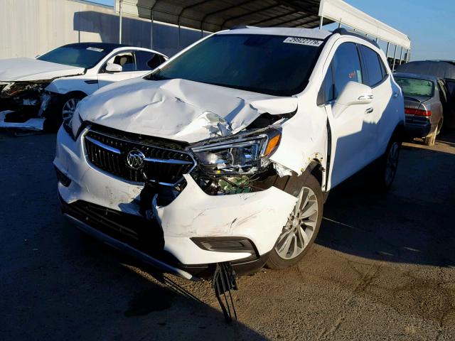 KL4CJASB2KB706550 - 2019 BUICK ENCORE PRE WHITE photo 2