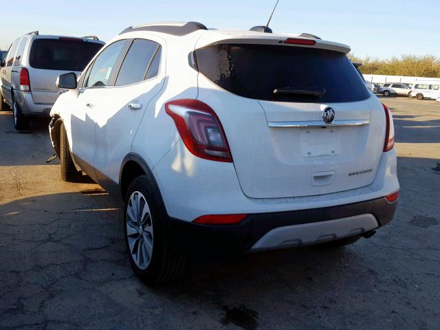 KL4CJASB2KB706550 - 2019 BUICK ENCORE PRE WHITE photo 3