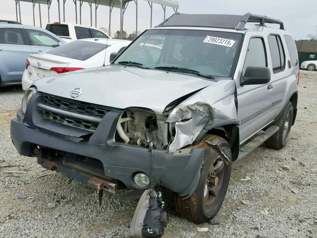 5N1ED28Y62C521995 - 2002 NISSAN XTERRA XE SILVER photo 2