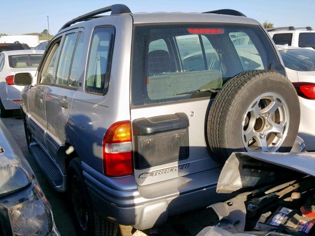 2CNBJ634016945302 - 2001 CHEVROLET TRACKER LT SILVER photo 3