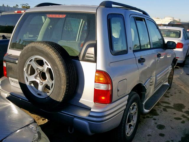 2CNBJ634016945302 - 2001 CHEVROLET TRACKER LT SILVER photo 4