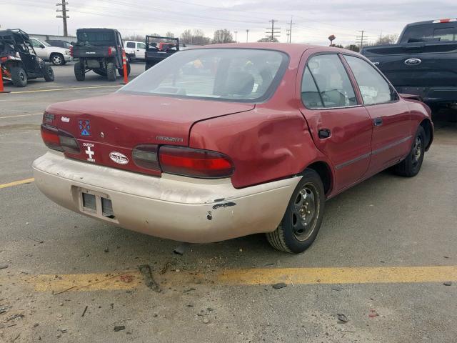 1Y1SK5360RZ033343 - 1994 GEO PRIZM BASE RED photo 4