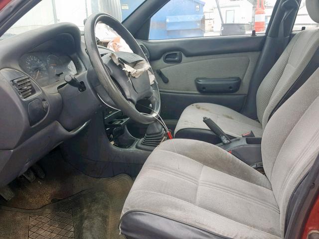 1Y1SK5360RZ033343 - 1994 GEO PRIZM BASE წითელი ფოტო 5