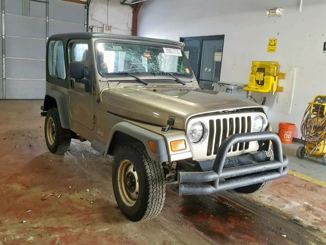 1J4FA29174P786093 - 2004 JEEP WRANGLER / GOLD photo 1