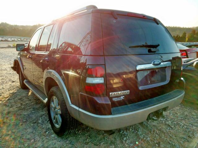 1FMEU64E06ZA24818 - 2006 FORD EXPLORER E BURGUNDY photo 3