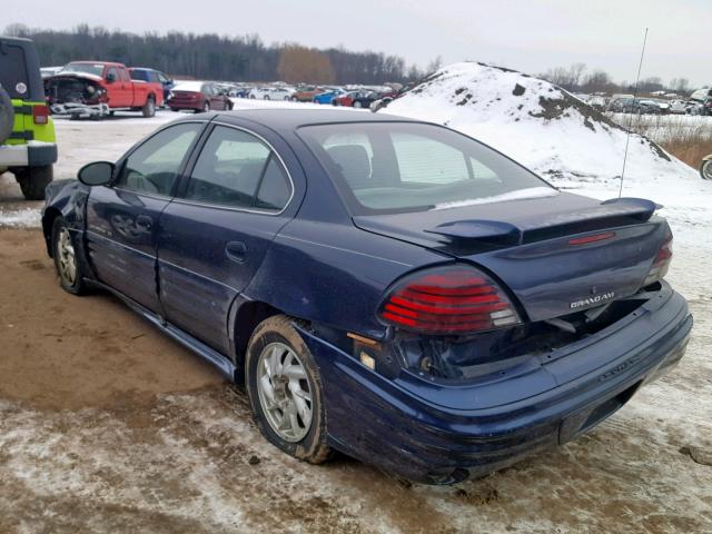 1G2NE52T6YM798766 - 2000 PONTIAC GRAND AM S BLUE photo 3