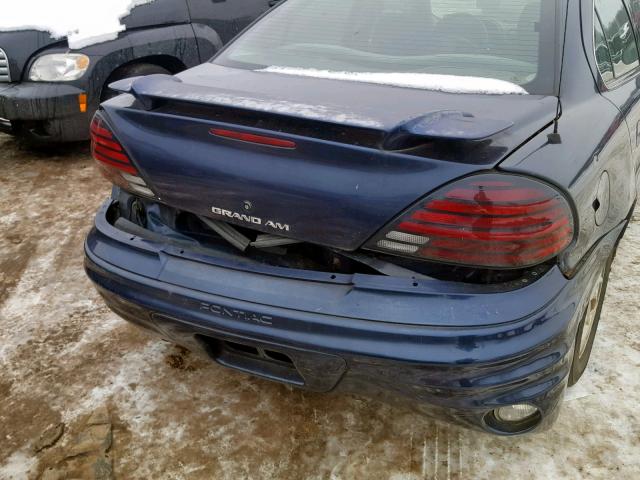 1G2NE52T6YM798766 - 2000 PONTIAC GRAND AM S BLUE photo 9