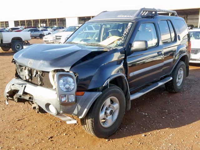 5N1ED28Y62C531846 - 2002 NISSAN XTERRA XE BLACK photo 2