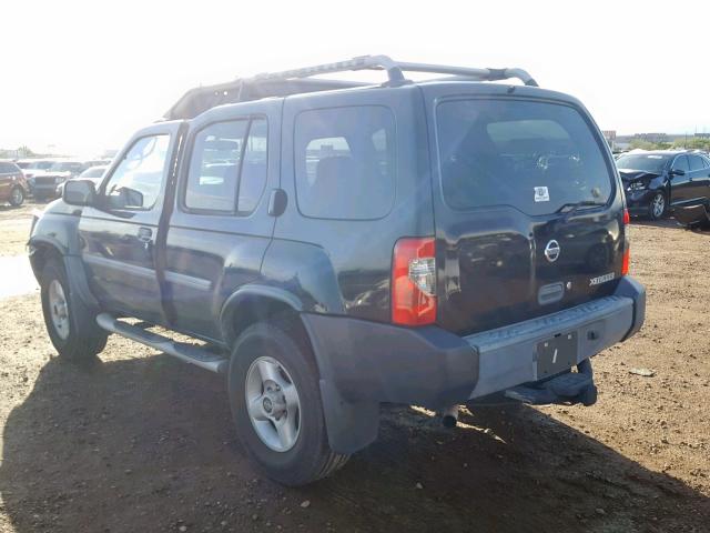 5N1ED28Y62C531846 - 2002 NISSAN XTERRA XE BLACK photo 3