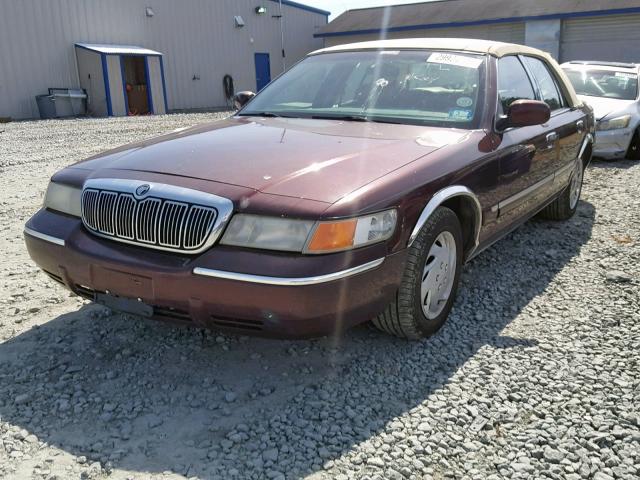 2MEFM74W31X604262 - 2001 MERCURY GRAND MARQ BURGUNDY photo 2