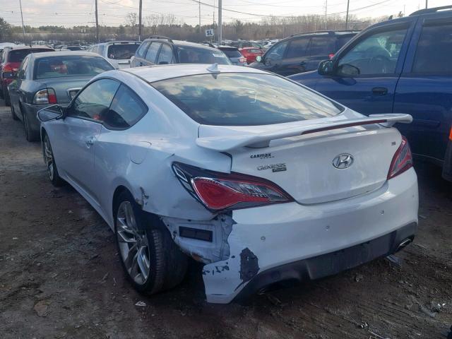 KMHHU6KJ5FU122799 - 2015 HYUNDAI GENESIS CO WHITE photo 3