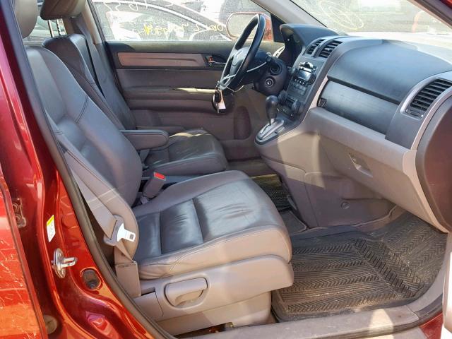 JHLRE48758C042792 - 2008 HONDA CR-V EXL RED photo 5