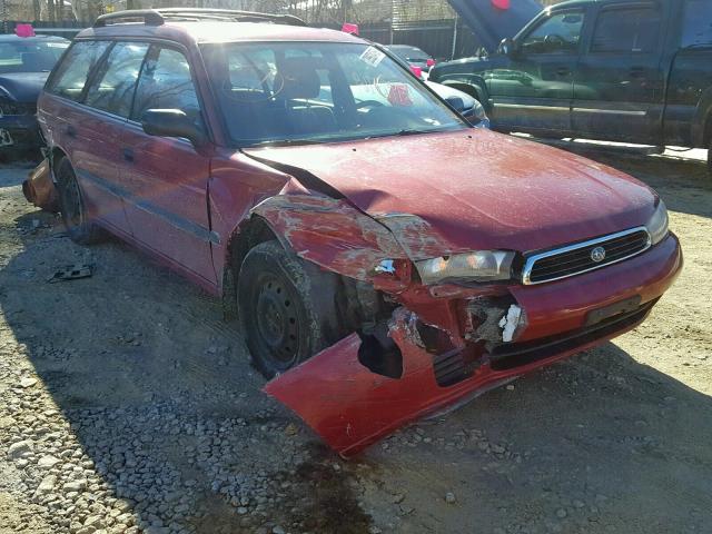 4S3BK4350T7934687 - 1996 SUBARU LEGACY L RED photo 1