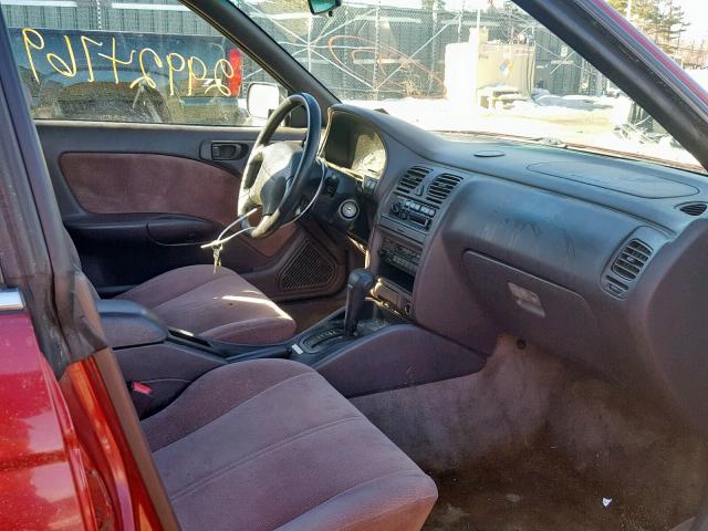 4S3BK4350T7934687 - 1996 SUBARU LEGACY L RED photo 5