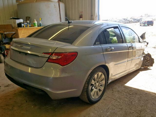 1C3CCBAB9DN611559 - 2013 CHRYSLER 200 LX SILVER photo 4