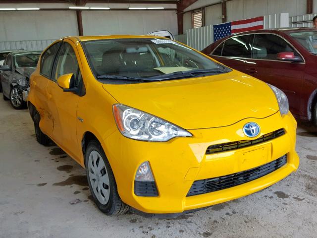 JTDKDTB3XE1061878 - 2014 TOYOTA PRIUS C YELLOW photo 1