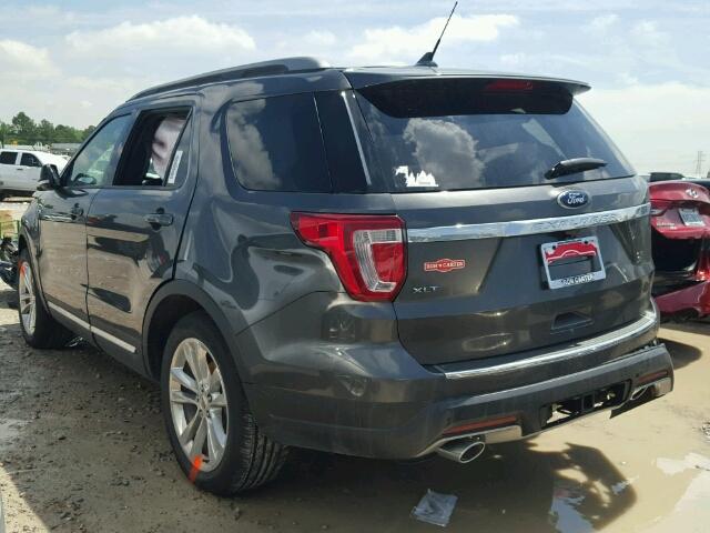 1FM5K7D80JGA54685 - 2018 FORD EXPLORER X CHARCOAL photo 3