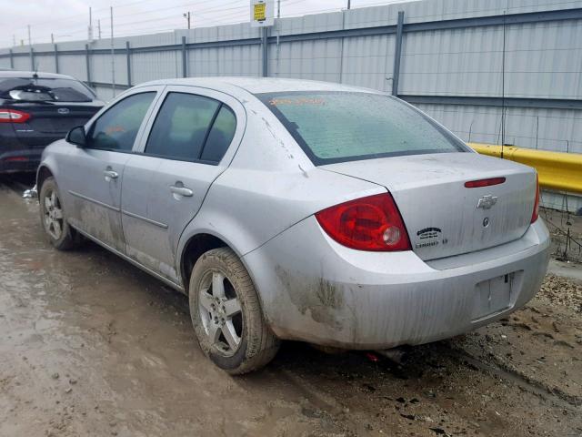 1G1AF5F52A7195149 - 2010 CHEVROLET COBALT 2LT SILVER photo 3