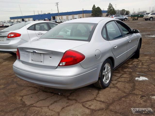 1FAFP56S9YG169048 - 2000 FORD TAURUS SEL GRAY photo 4