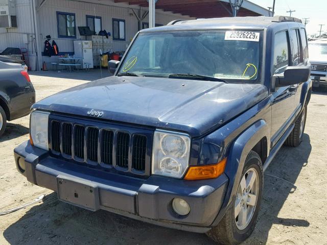 1J8HH48K56C254084 - 2006 JEEP COMMANDER BLUE photo 2