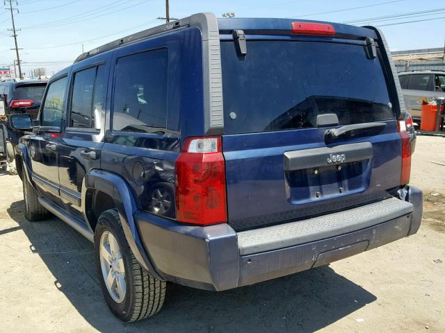 1J8HH48K56C254084 - 2006 JEEP COMMANDER BLUE photo 3